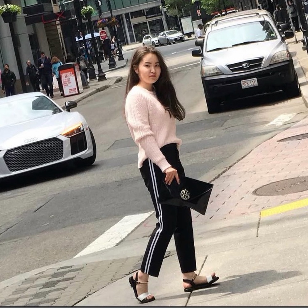Stylish Black and White Women's Pants
